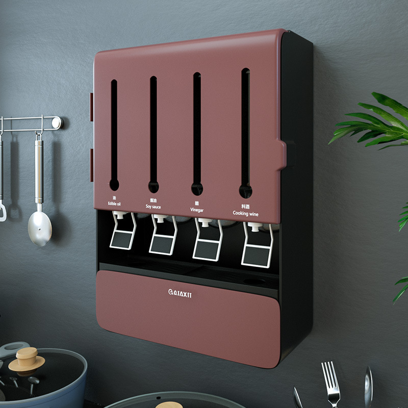 Wall Storage Multifunctional Seasoning Box Without Punching Wall Storage Multifunctional Seasoning Box Without Punching